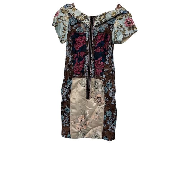NWTGS Anthropologie Beguile By Byron Lars Pieced Brocade Dress SZ 4 RT $295 - Picture 3 of 4
